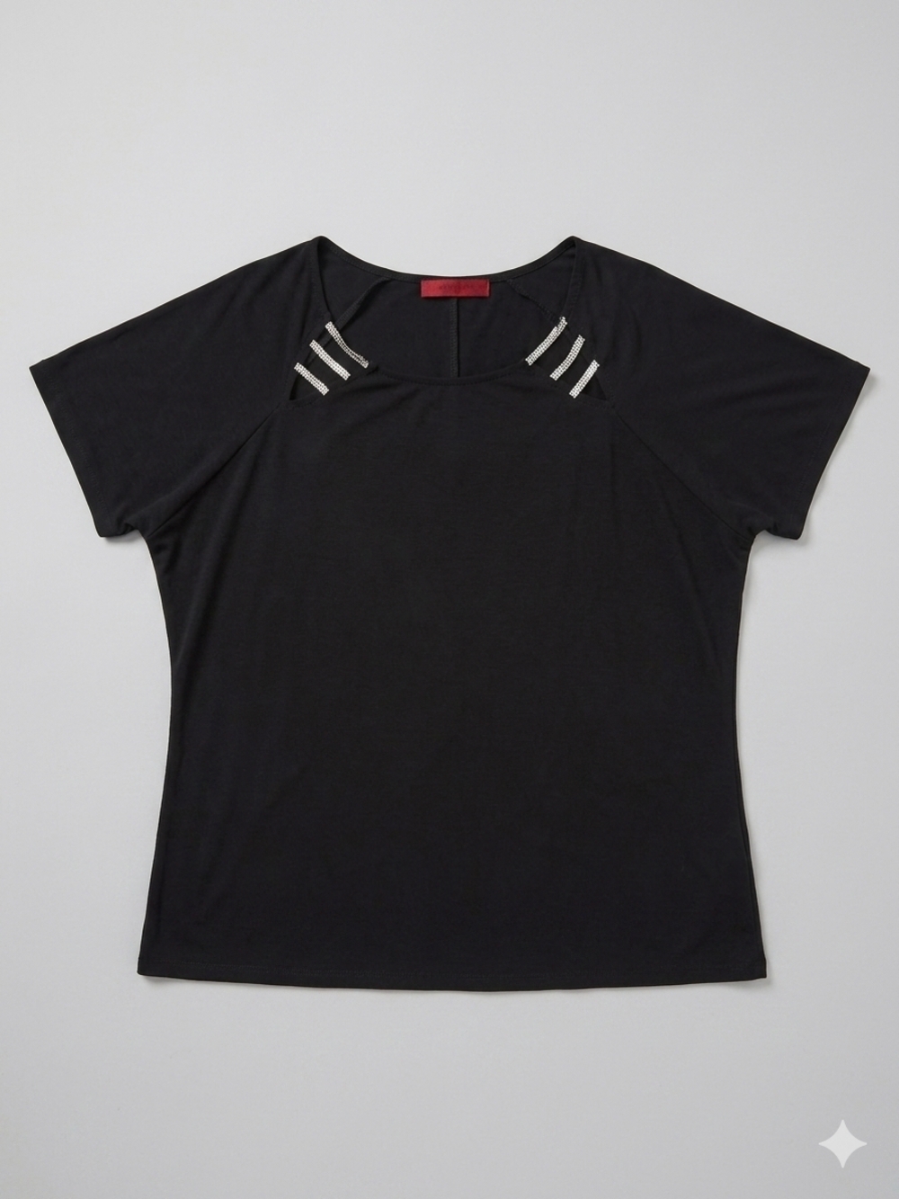NWT Love Scarlett Black Embellished Top. Size  2X